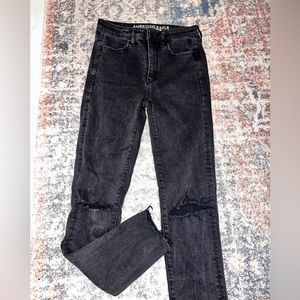 American eagle xlong black jeans